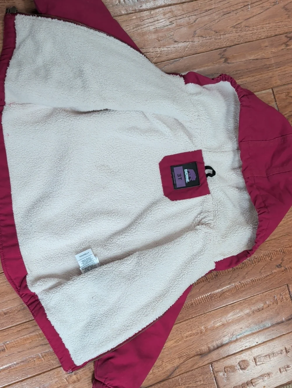Berne Softstone Children's Hooded Jacket And Overalls in Deep Berry